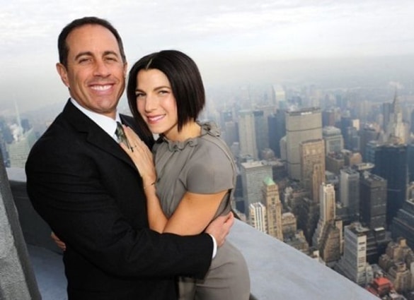 Jerry Seinfeld and Jessica Sklaar