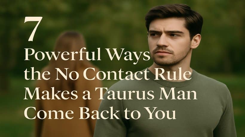 7 Powerful Ways the No Contact Rule Makes a Taurus Man Come Back to You